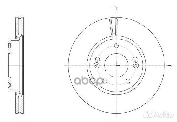61507.10 диск тормозной передний Hyundai i30