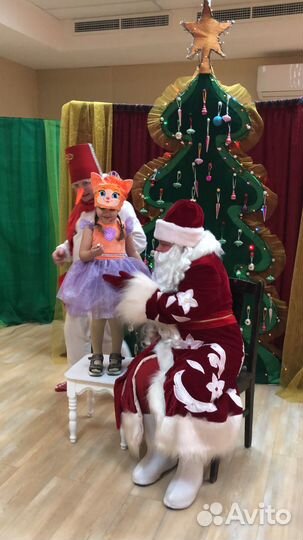 Новогодний костюм для девочки 104 Котенок