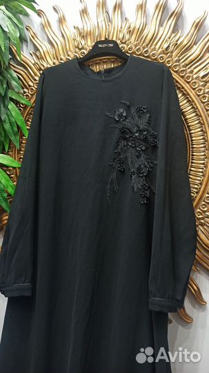 Длинное черное платье 54-56 франция