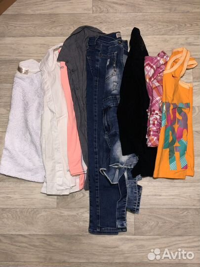 Вещи для девочки пакетом 8-10 лет