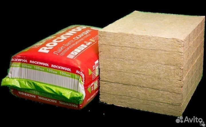 Утеплитель Rockwool 100мм лайт баттс скандик