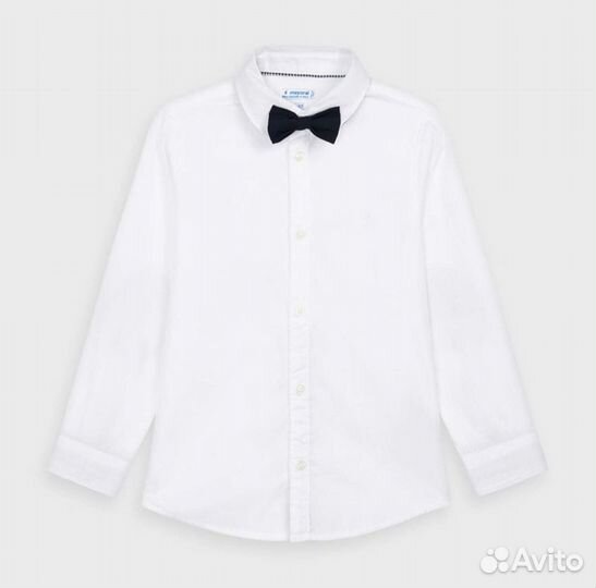 Белая рубашка с бабочкой Mayoral 98