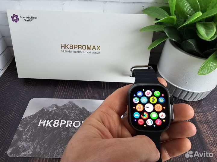 Смарт часы HK 8 PRO MAX amoled экран гарантия