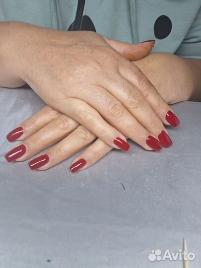 Нарашивание ногтей, коррекция