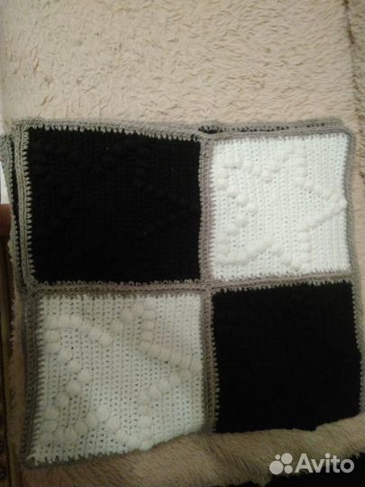 Плед для малышей. 70*70 Шахматы