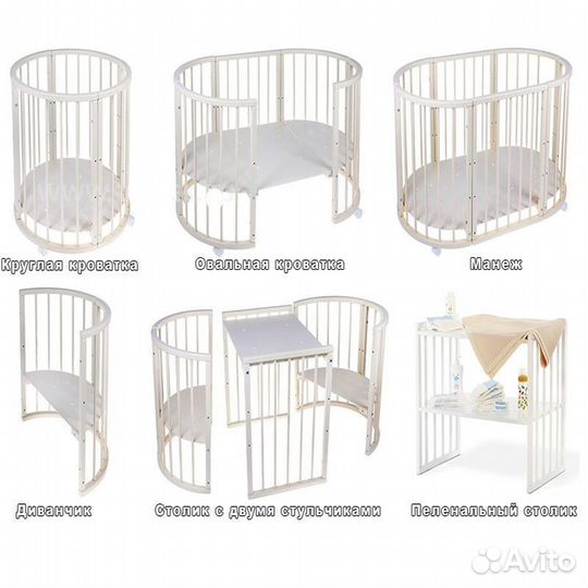 Детская кроватка трансформер 7 в 1