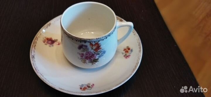 Старинная чайная пара, Вербилки фарфор