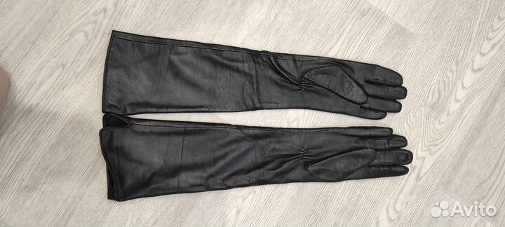 Перчатки женские кожаные