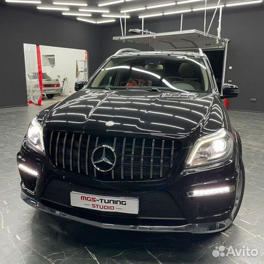 Губа + дхо с накладками + Решетка на GL-Class X166