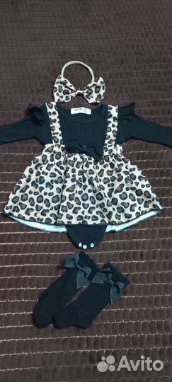 Платье боди для девочки 62-68