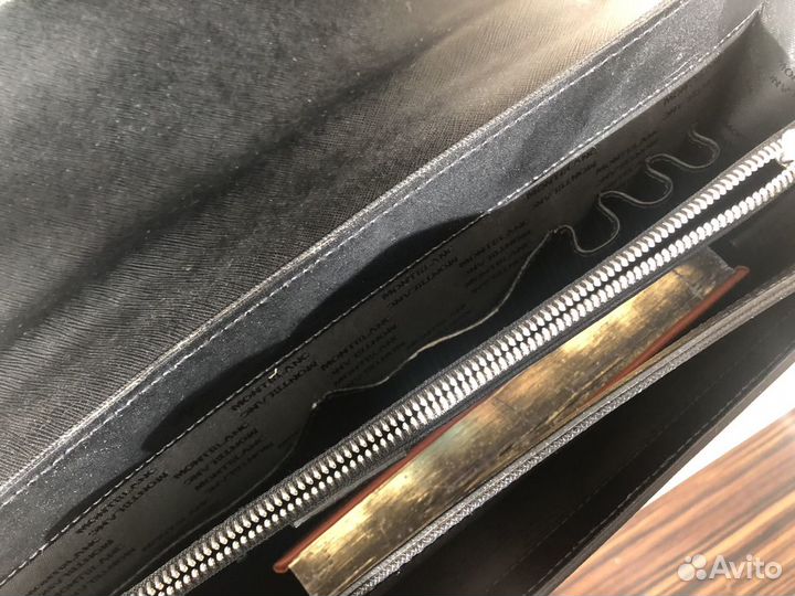 Мужской кожаный портфель Montblanc