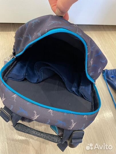 Ранец Herlitz Bliss Blue Dino + сумка и пеналы