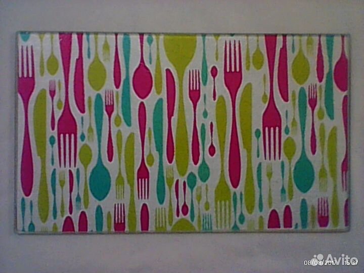 Доска разделочная стеклянная 15 x 25см Непользован