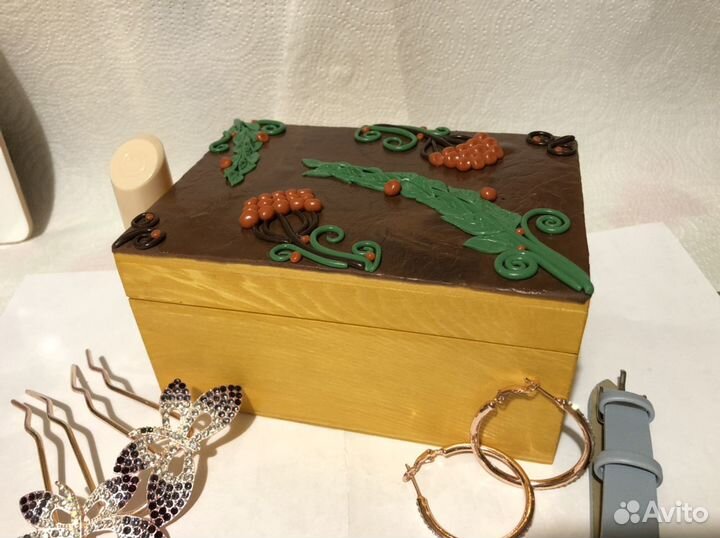 Шкатулка ручной работы «рябина»