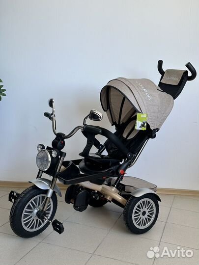 Велосипед - мотоцикл детский трехколесный «LuxMom»