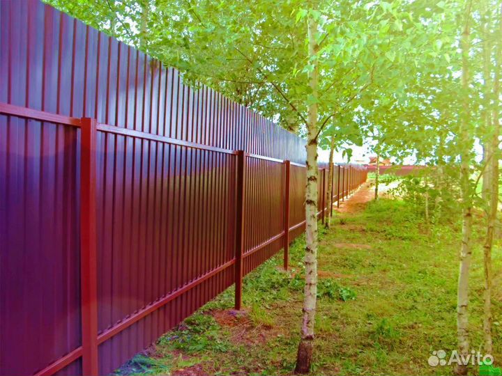 Забор из профнастила