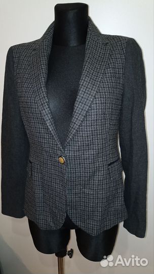 Винтажный пиджак Zara m шерсть