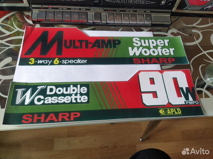 Наклейки на sharp GF-777 GF-999 GF-909 AC/DC