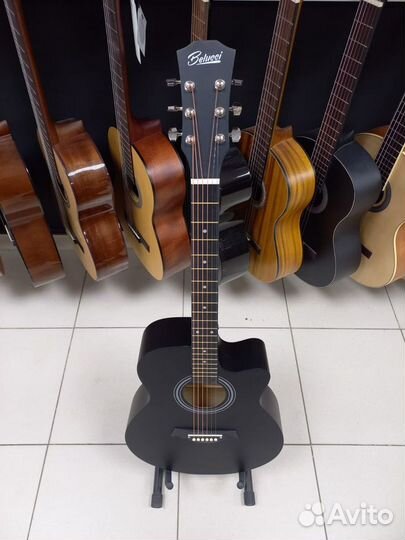 Гитара Акустическая Черная матовая