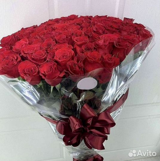 Длинные высокие розы 110 150 160 180 200 см