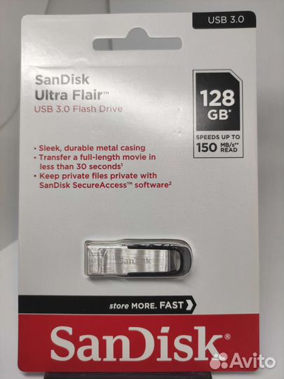 Новые Флешки SanDisk Ultra Flair 64/128/256 Гб