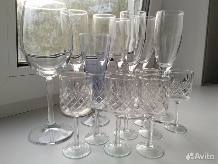 Бокалы фужеры рюмки винтаж СССР