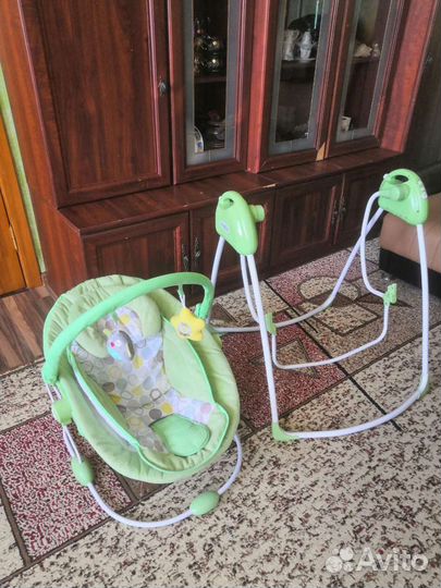 Детские электронные качели 2 в 1