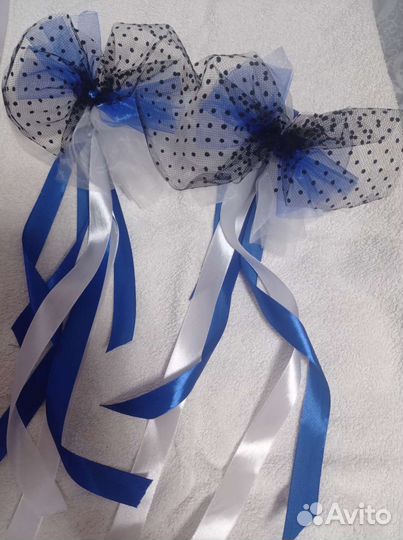 Свадебное украшение на машину