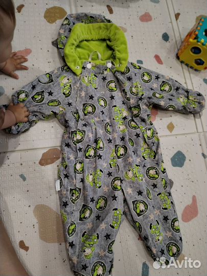 Комбинезон демисезонный kerry 74 + пинетки