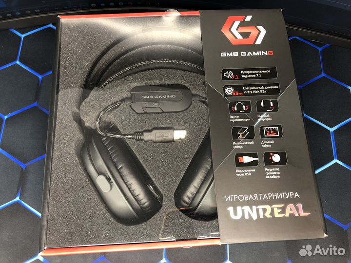 Игровая гарнитура Gembird MHS-G700U unreal 7.1