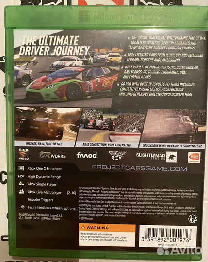 Project cars 2 Xbox one / series X