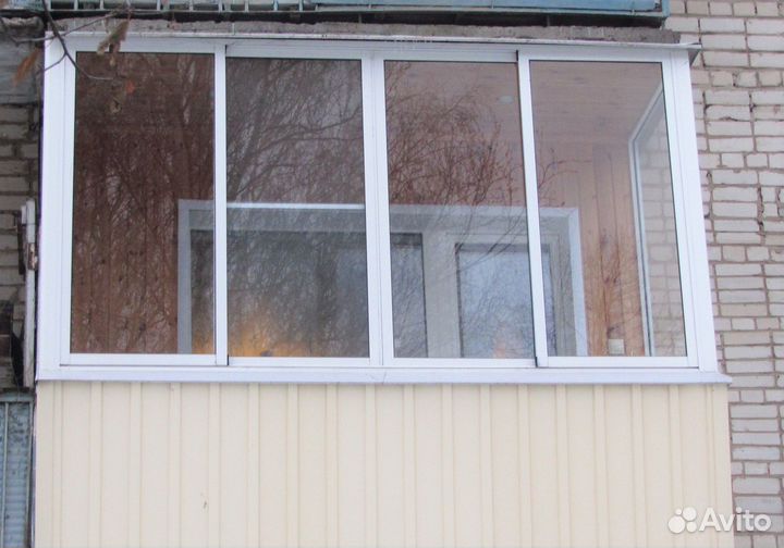 Балконная рама алюминий