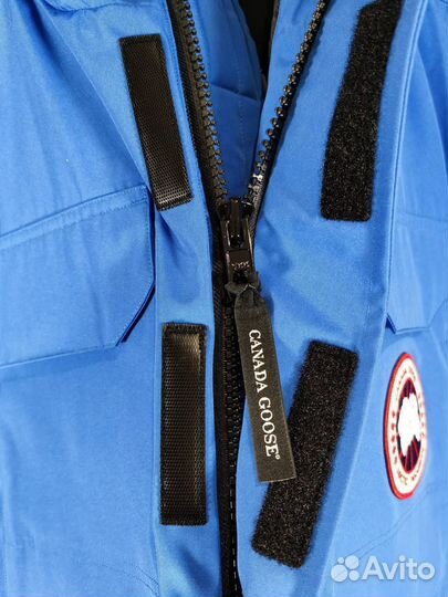 Меховой пуховик Canada goose премиум