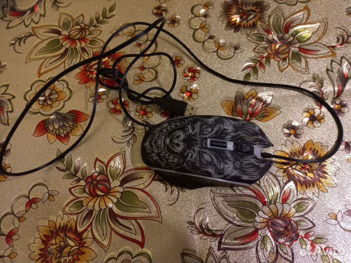 Мышка проводная с подсветкой