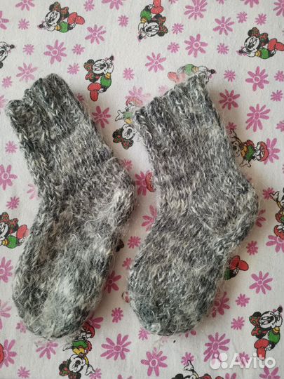 Носки детские из собачьей шерсти