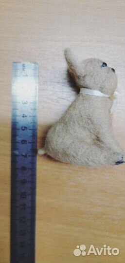 Игрушка французский бульдог. валяние из шерсти