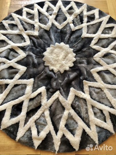 Ковры, пледы из овчины (мутон) шкуры