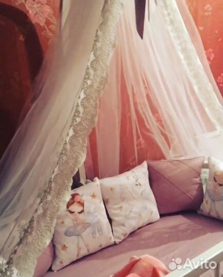 Детская кроватка трансформер круглая