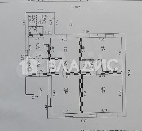 Дом 77,1 м² на участке 16 сот.