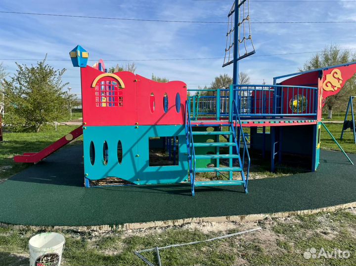 Бесшовное резиновое покрытие. Резиновая плитка