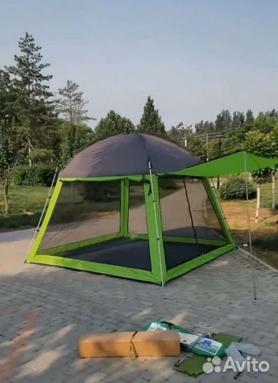 Палатка шатер летняя кухня 300х300хh215 с полом