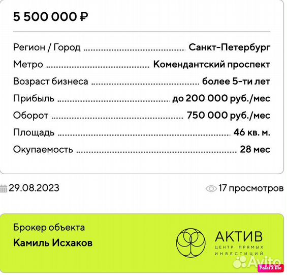 Готовый бизнес. Прачечная-Химчистка