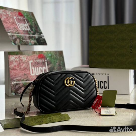 Сумка женская натуральная кожа gucci