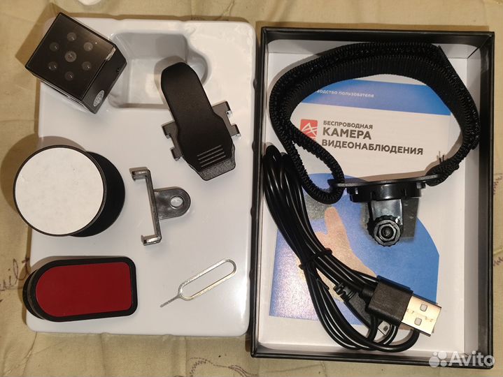 Мини камера с аккумулятором + 32гб карта памяти