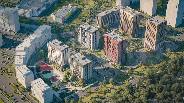 3-к. квартира, 87,2 м², 6/9 эт.