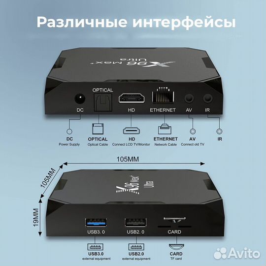 Приставка X96 max plus ultra 4/64Гб