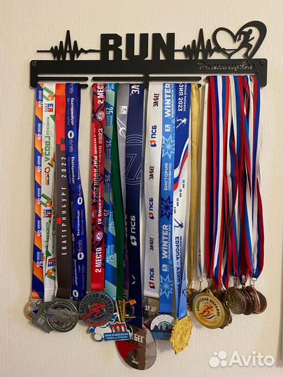 Медальница бег RUN Man