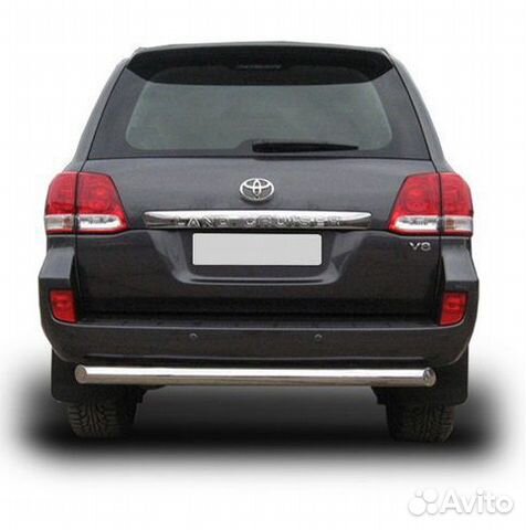 Защита заднего бампера land cruiser 200 (2007)