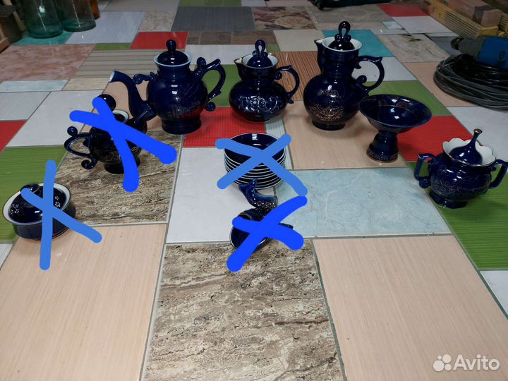 Кобальтовая посуда