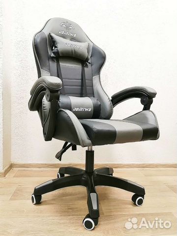 Игровое кресло Новое компьютерное Черно-Серое